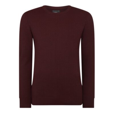 Remus Uomo LS Crew Neck Burgundy