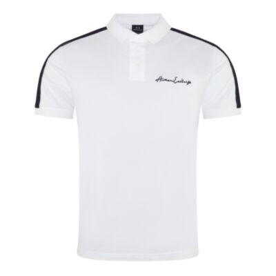 Armani Exchange Taping Polo Shirt White