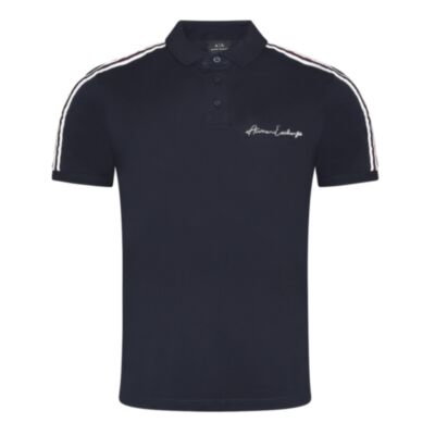Armani Exchange Taping Polo Shirt Navy