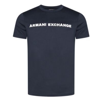 Armani Exchange Logo T-Shirt Navy