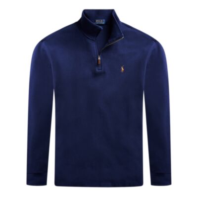 Ralph Lauren Half Zip  Knit In Navy