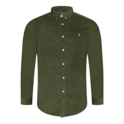 Ralph Lauren Corduroy Slim Shirt Olive