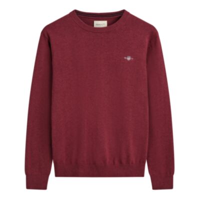 Gant Classic Cotton Crew Nk Bordeaux