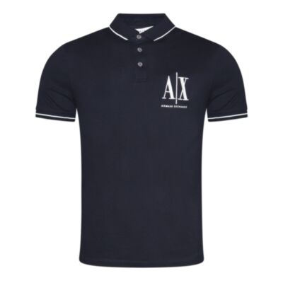 Armani Exchange Big Logo Polo Navy