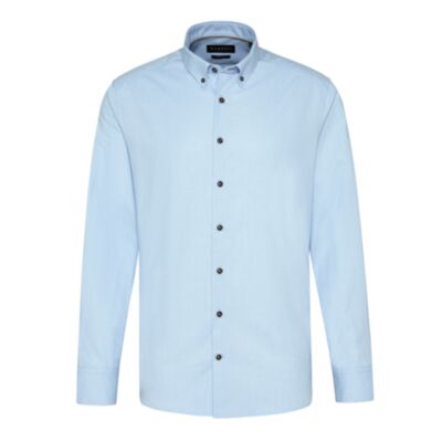 Bugatti Casual Solid Shirt Bright Blue