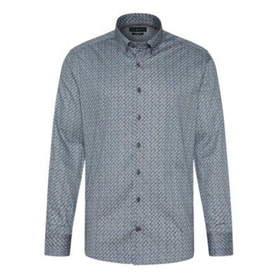 Bugatti Casual Small Printed Shirt Navy