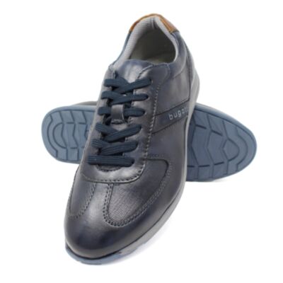 Bugatti Thorello Leather Trainer Dark Bl