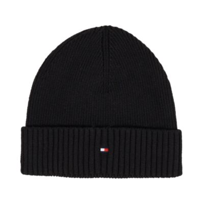 Tommy Hilfiger Flag Beanie Black