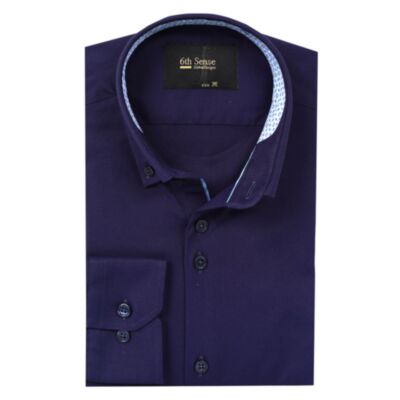 6Th Sense BD Solid Twill Shirt Navy