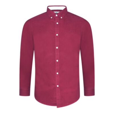 Ted Smith Bond Oxford Shirt Dark Red