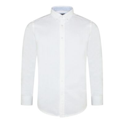 Ted Smith Bond Oxford Shirt White