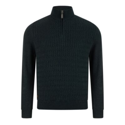 6Th Sense Diego 1/4 Zip Knit Pine