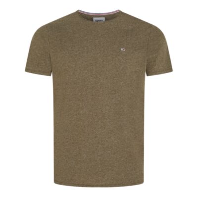 Tommy Jeans Slim Jaspe Crew T-Shirt Olive