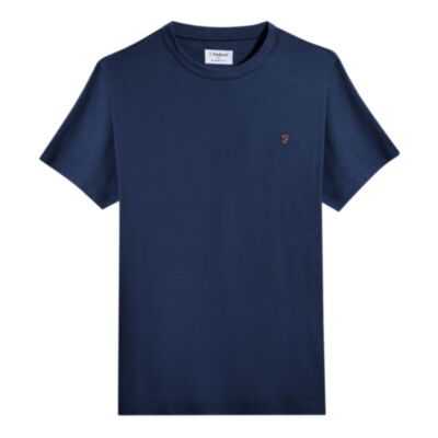 Farah Danny Reg SS T-Shirt Dark Denim Ma