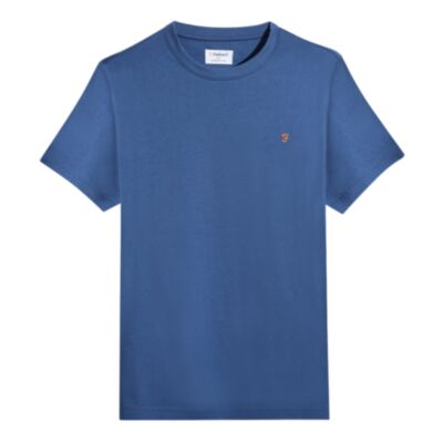 Farah Danny Reg SS T-Shirt Steel Blue