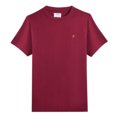 Farah Danny Reg SS T-Shirt Warm Red