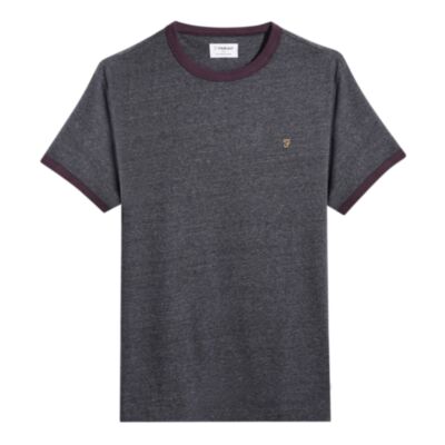 Farah Groves Ringer T-Shirt Farah Grey