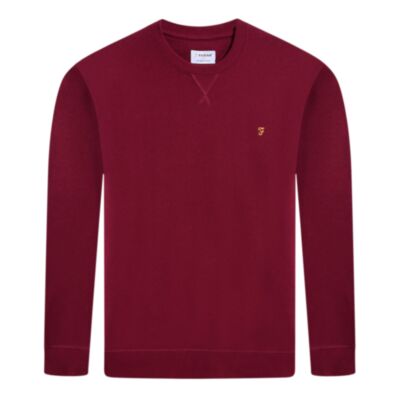 Farah Tim New Crew Sweater Warm Red
