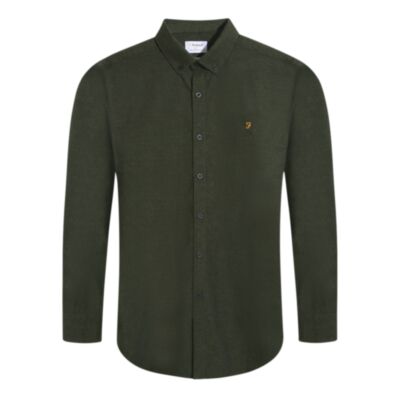 Farah Steen LS Shirt Evergreen Marl