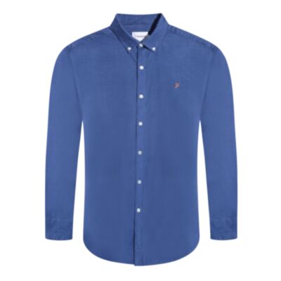 Farah Fontella Cord Shirt In Steel Blue