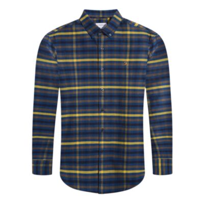 Farah Chambers LS Check Shirt Sailor Blu