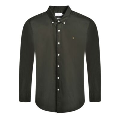 Farah Brewer LS Shirt In Evergreen