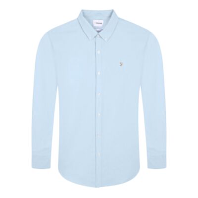 Farah Brewer LS Shirt In Sky Blue