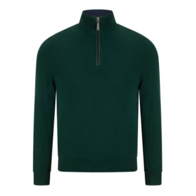 6Th Sense Harry 1/4 Zip Knit Pine