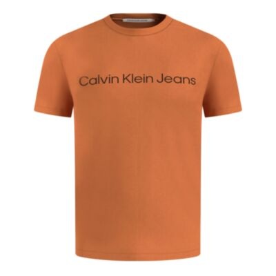 Calvin Klein Inst Logo Slim T-Shirt Burnt Clay