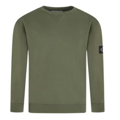 Calvin Klein Badge Crew Nk Sweat Thyme