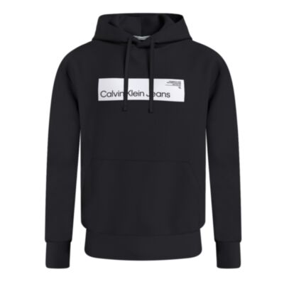 Calvin Klein Hyper Real Box Logo Hood Black