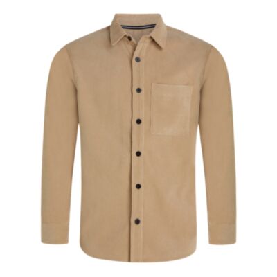 Calvin Klein Reg Fit Corduroy Shirt Travertine Beige