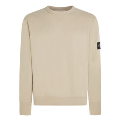 Calvin Klein Badge Crew Neck Taupe