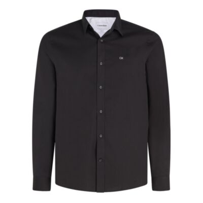 Calvin Klein Stretch Poplin Slim Shirt B