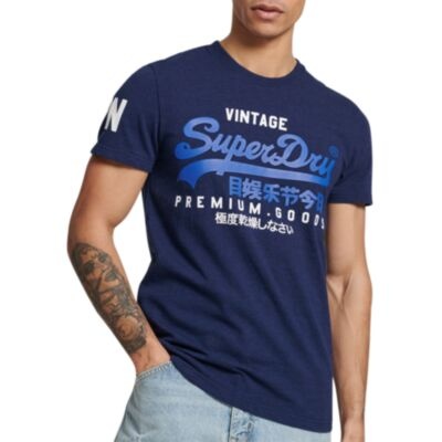Superdry Vintage Logo T-Shirt In Blue