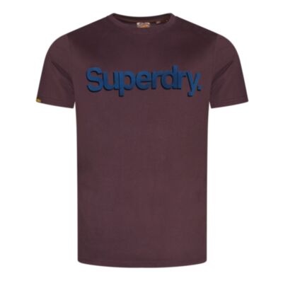 Superdry Core Logo T-Shirt Burgundy