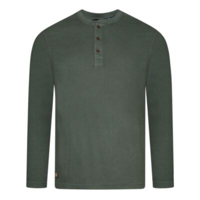Superdry Waffle LS Henly Top Olive