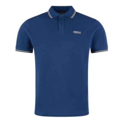 Barbour Multi Tipped Polo Inky Blue