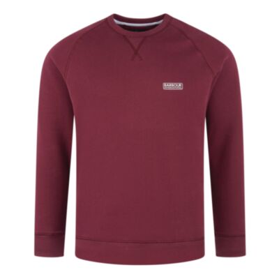 Barbour Essential Crew Nk Sweater Bordeaux