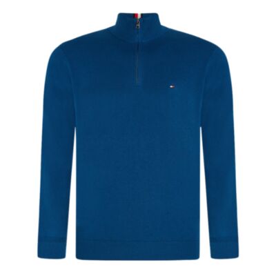 Tommy Hilfiger Pima Ctn Cashmere Mock Indigo