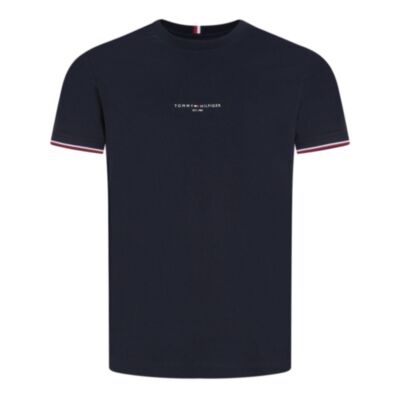 Tommy Hilfiger Logo Tipped T-Shirt Navy