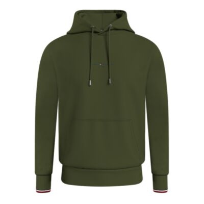 Tommy Hilfiger Logo Tipped Hoodie Green