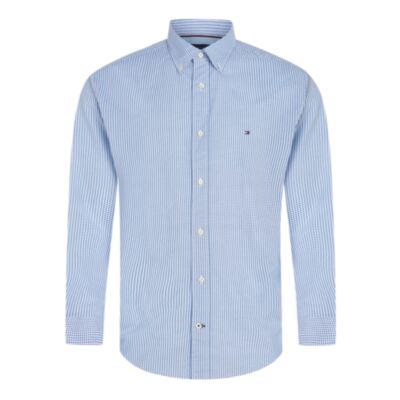 Tommy Hilfiger Nat Soft Flex Print Shirt Blue