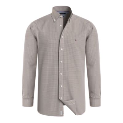 Tommy Hilfiger Soft Flex Gingham Shirt White Red