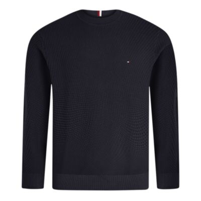 Tommy Hilfiger Rect Struct Crew Nk Navy