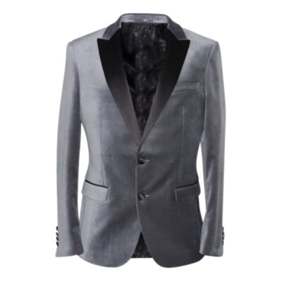 Remus Uomo Monti Velvet Jacket Grey