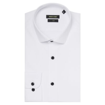 Remus Uomo Slim Kirk Shirt White