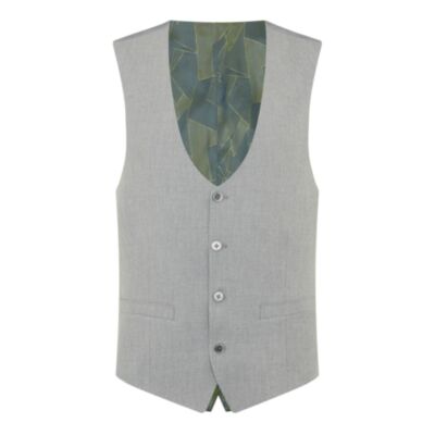 Remus Uomo Mix To Fit Waistcoat Grey