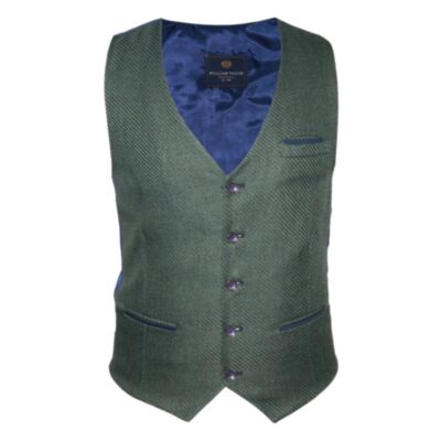 William Tailor Edward Waistcoat In Green