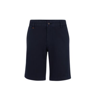 Boss Schino Slim Chino Shorts Dark Blue